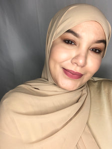 Hijab Mousseline Beige