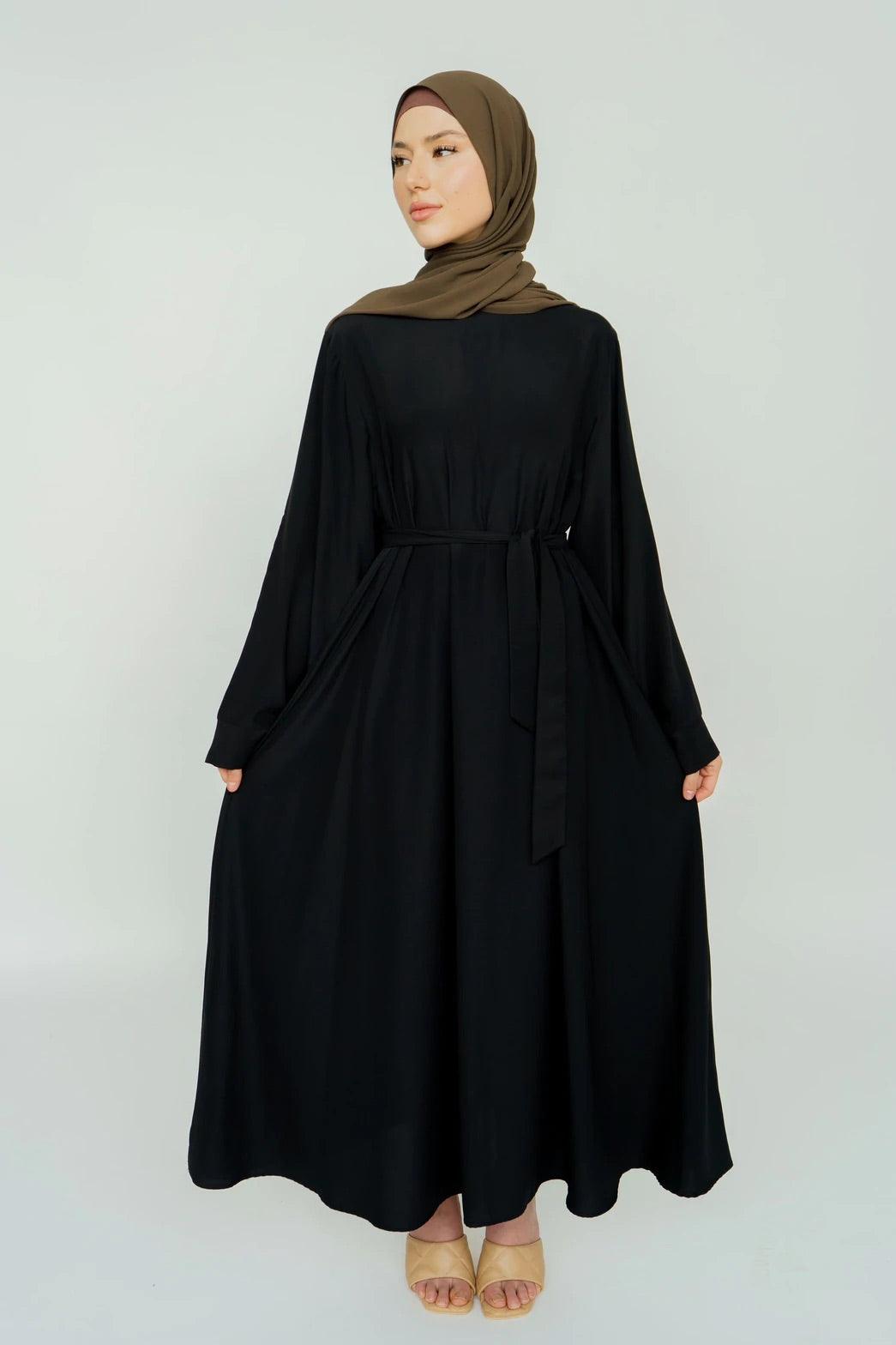 Abaya Zuraina Noir - Hijab’s Store