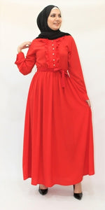 Robe Longue Rouge - Hijab's Store