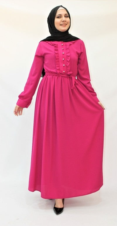 Robe Longue Fuchsia - Hijab's Store