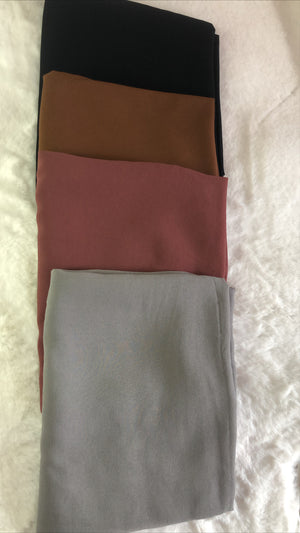 Box 4 foulards mousseline - Hijab's Store