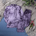Pyjama velours violet